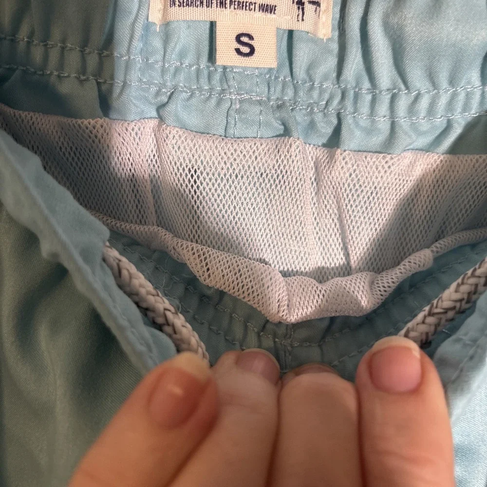 The Endless Summer Mens‎ SmallShorts Swim Light Blue Lined